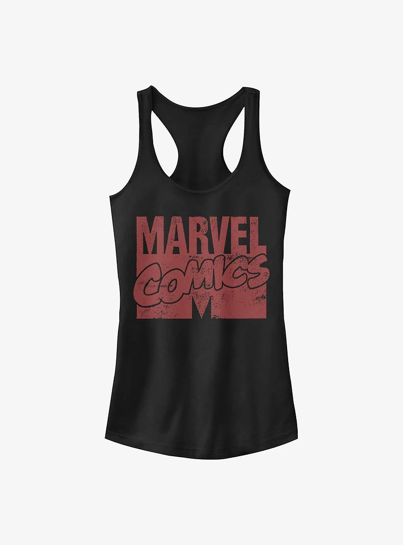 Marvel Logo Distressed Girls Tank