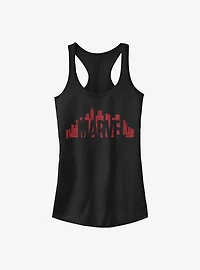 Marvel Skyline Logo Girls Tank