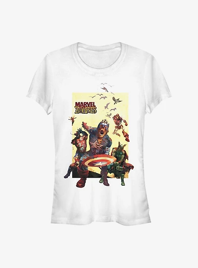 Marvel Zombies Action Panel Girls T-Shirt