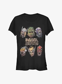 Marvel Zombies Heads Of Undead Girls T-Shirt