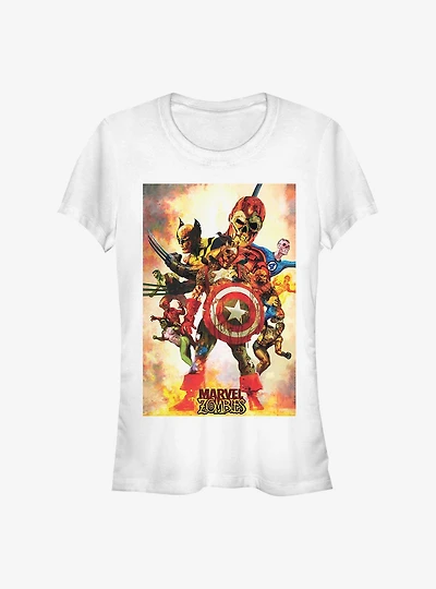 Marvel Zombies Zombie Poster Girls T-Shirt