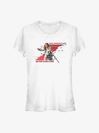 Marvel Black Widow Better Than One Girls T-Shirt
