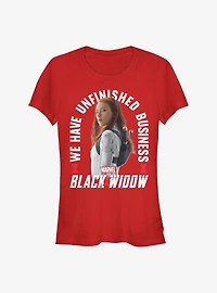 Marvel Black Widow Girls T-Shirt Arch