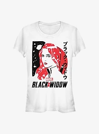 Marvel Black Widow Drawn Girls T-Shirt
