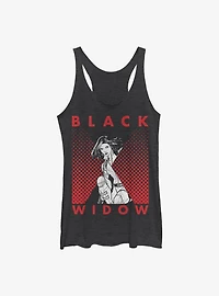 Marvel Black Widow Halftone Girls Tank
