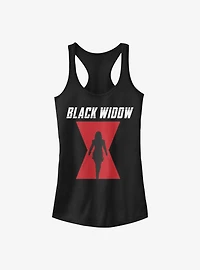 Marvel Black Widow Logo Girls Tank