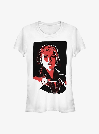 Marvel Black Widow Portrait Girls T-Shirt