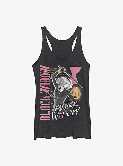 Marvel Black Widow Retro Girls Tank
