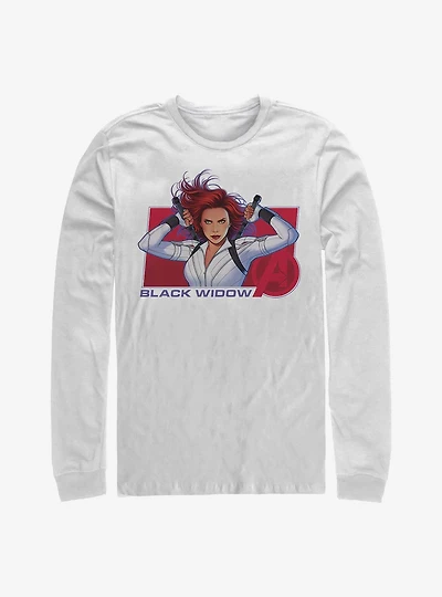 Marvel Black Widow Ready Long-Sleeve T-Shirt