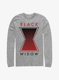 Marvel Black Widow Tonal Symbol Long-Sleeve T-Shirt
