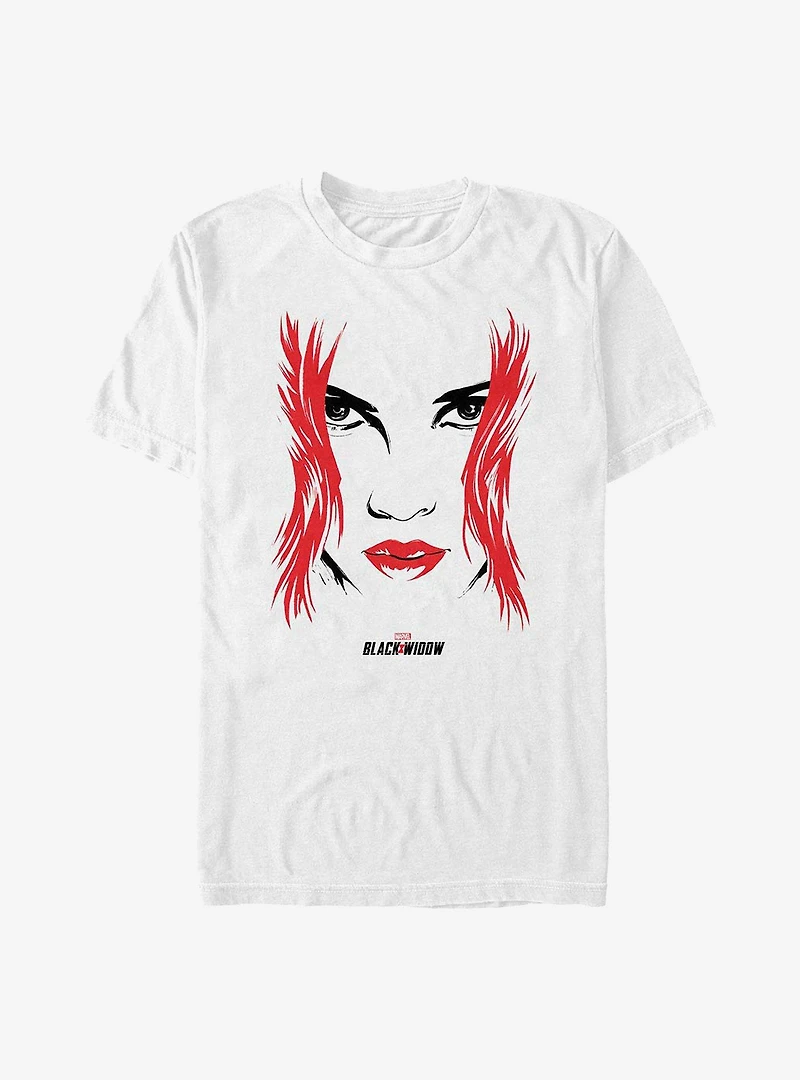 Marvel Black Widow Face T-Shirt