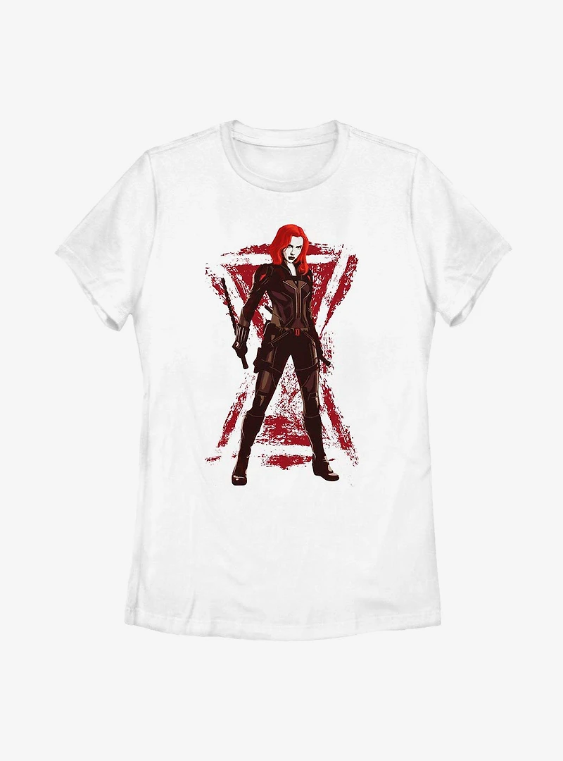 Marvel Black Widow Stance Womens T-Shirt