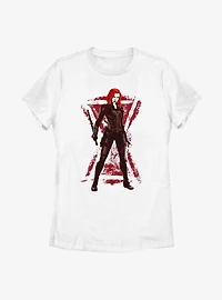 Marvel Black Widow Stance Womens T-Shirt