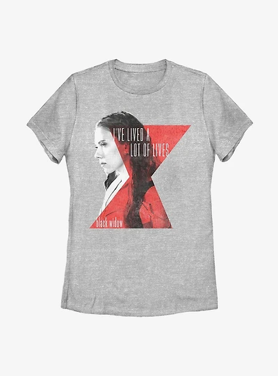 Marvel Black Widow Lives Of Womens T-Shirt