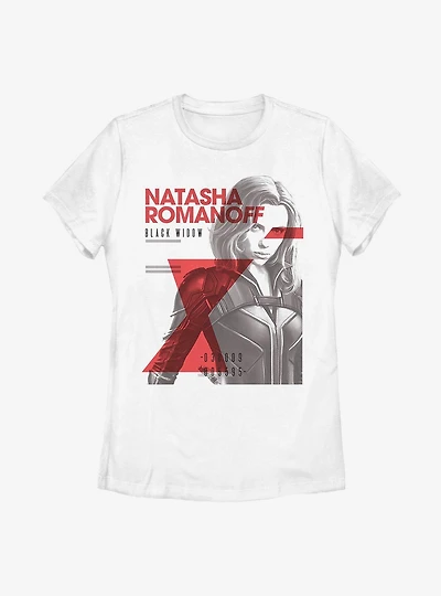 Marvel Black Widow Romanoff Cover Womens T-Shirt