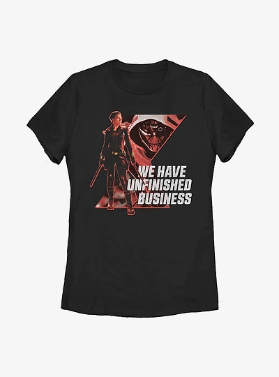 Marvel Black Widow Unfinished Business Womens T-Shirt