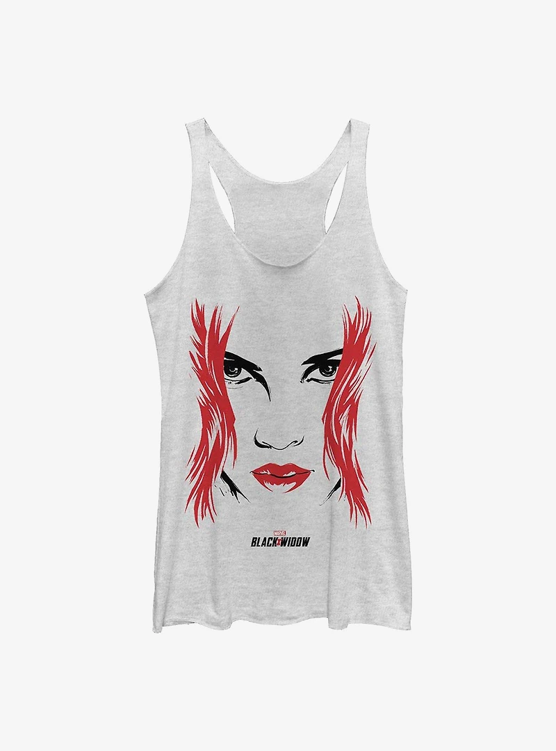 Marvel Black Widow Face Womens Tank Top