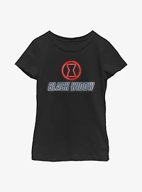 Marvel Black Widow Neon Icon Youth Girls T-Shirt