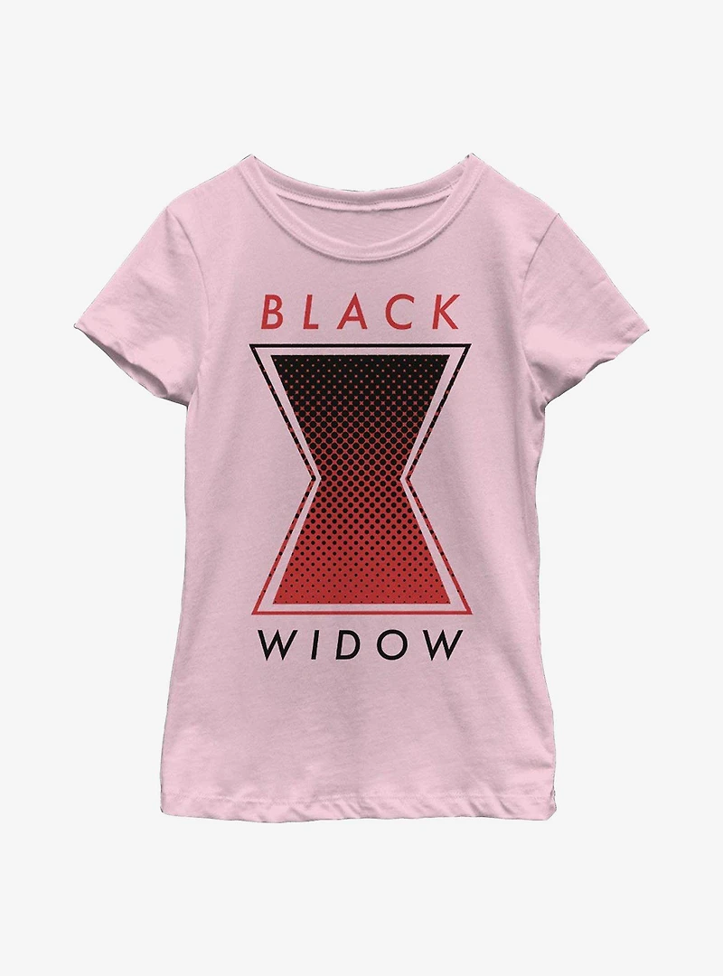 Marvel Black Widow Tonal Symbol Youth Girls T-Shirt