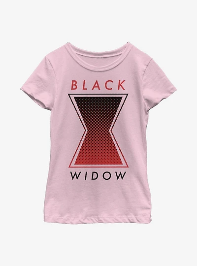 Marvel Black Widow Tonal Symbol Youth Girls T-Shirt