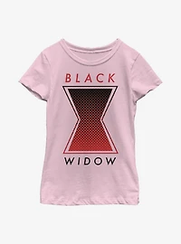 Marvel Black Widow Tonal Symbol Youth Girls T-Shirt