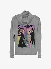 Disney Sleeping Beauty Poster Cowlneck Long-Sleeve Girls Top