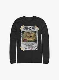 Jurassic Park Missing Pet Long-Sleeve T-Shirt