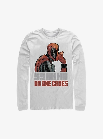 Marvel Deadpool No One Cares Long-Sleeve T-Shirt
