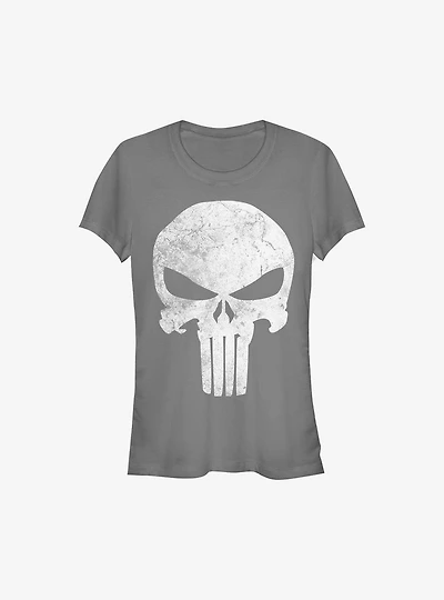 Marvel Punisher Distress Skull Girls T-Shirt