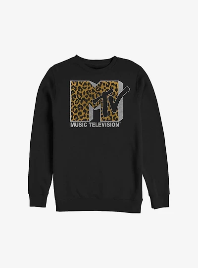 MTV Cheeta Logo Crew Sweatshirt