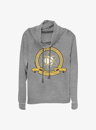 Marvel Spider-Man Far From Home Midtown School Emblem Cowlneck Long-Sleeve Girls Top