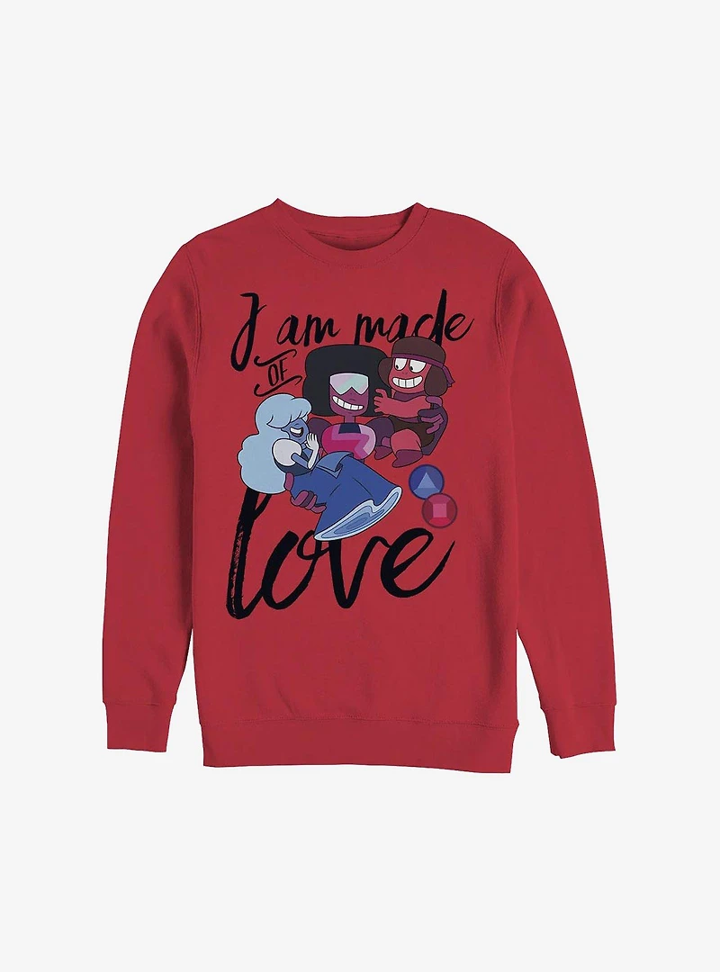 Steven Universe I Am Made Of Love Crew Sweatshirt