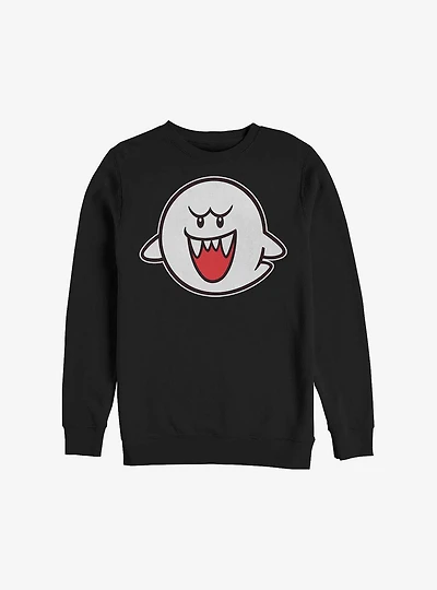 Nintendo Straight Up Boo Crew Sweatshirt