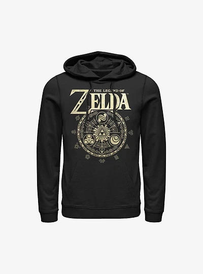 Nintendo The Legend Of Zelda Emblem Cir Hoodie