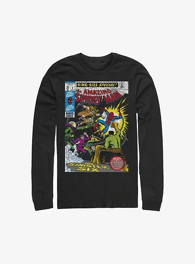 Marvel Spider-Man Comic Long-Sleeve T-Shirt