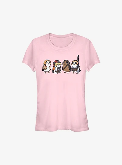 Star Wars: The Last Jedi Porgs As Characters Girls T-Shirt