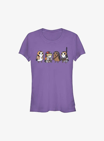 Star Wars: The Last Jedi Porgs As Characters Girls T-Shirt