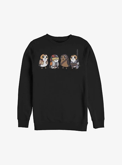 Star Wars: The Last Jedi Porgs As Characters Crew Sweatshirt