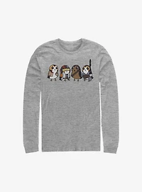 Star Wars: The Last Jedi Porgs As Characters Long-Sleeve T-Shirt