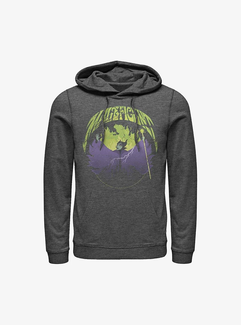 Disney Maleficent Castle Flame Outline Hoodie
