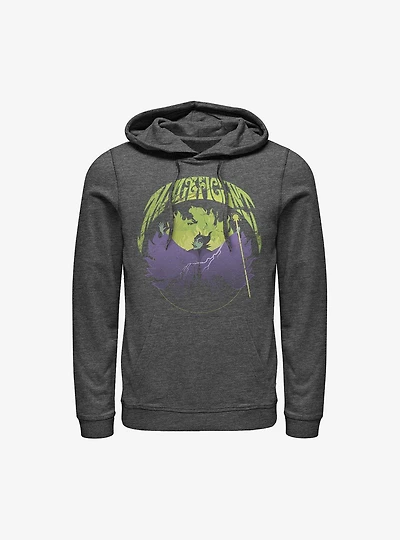 Disney Maleficent Castle Flame Outline Hoodie