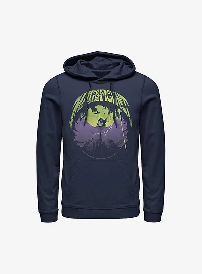 Disney Maleficent Maleficent Castle Flame Outline Hoodie