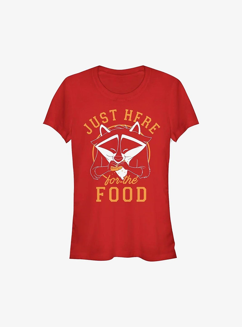 Disney Pocahontas Meeko Here For Food Girls T-Shirt