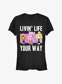 Nintendo Animal Crossing Living Life Girls T-Shirt
