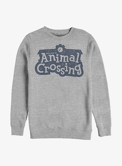 Animal Crossing Vintage Welcome Sign Sweatshirt