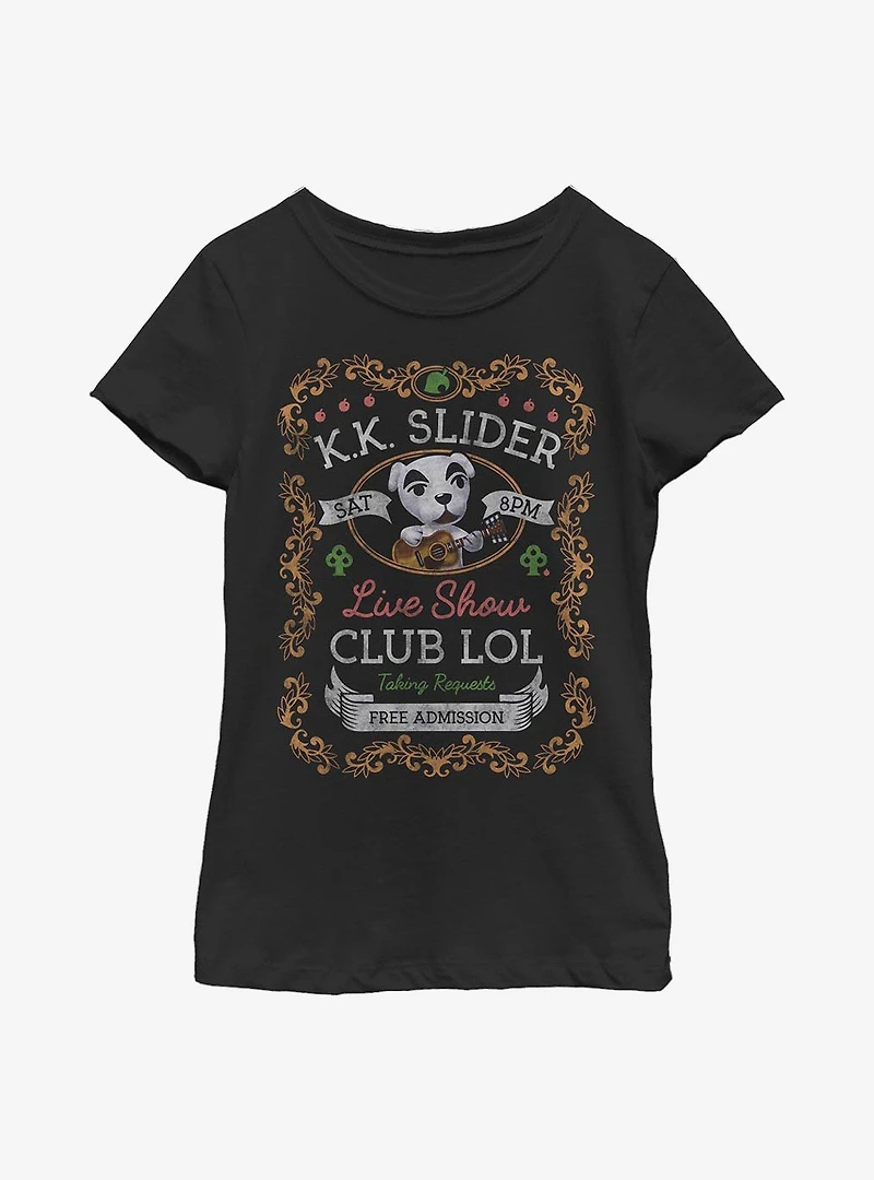 Animal Crossing K.K. Slider Poster Youth Girls T-Shirt