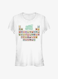 Animal Crossing: New Horizons Table Of Villagers Girls T-Shirt