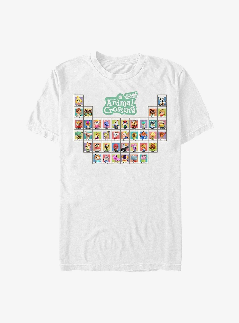 Animal Crossing: New Horizons Table Of Villagers T-Shirt
