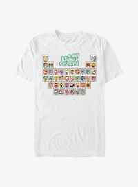 Animal Crossing: New Horizons Periodic Table Of Villagers T-Shirt