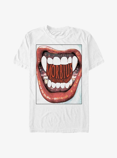Marvel Morbius The Living Vampire Teeth T-Shirt